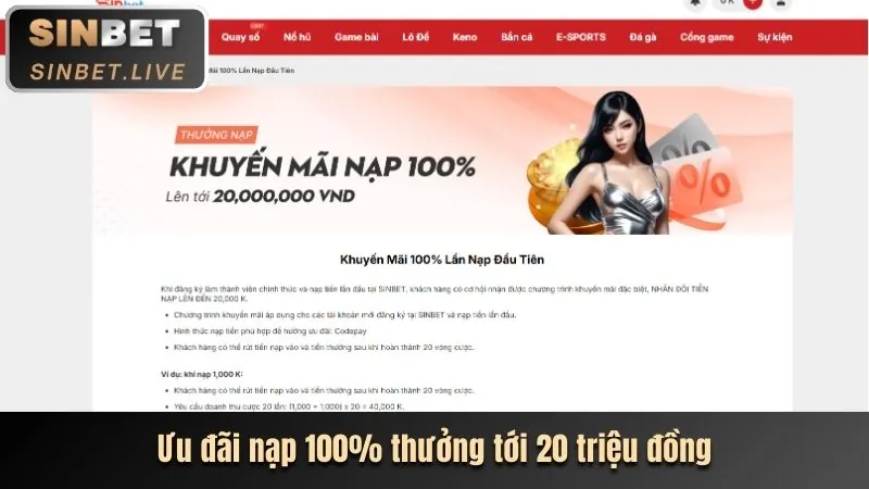 Thưởng nạp lại hàng ngày sun789